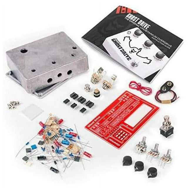 ghost drive overdrive pedal diy build your own kit, with bare enclosure