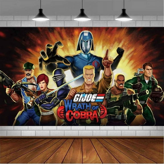gi joe team Backdrop Banner Party Supplies Poster Movie Theme Background for Photography Birthday Decorations