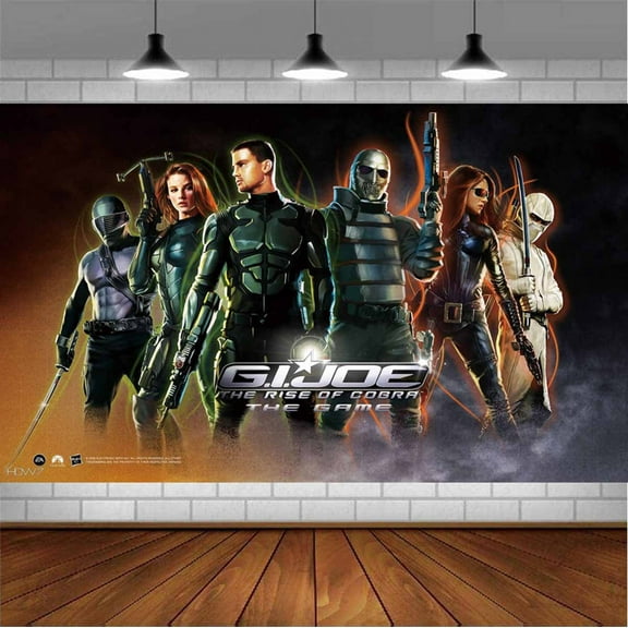 gi joe team Backdrop Banner Party Supplies Poster Movie Theme Background for Photography Birthday Decorations
