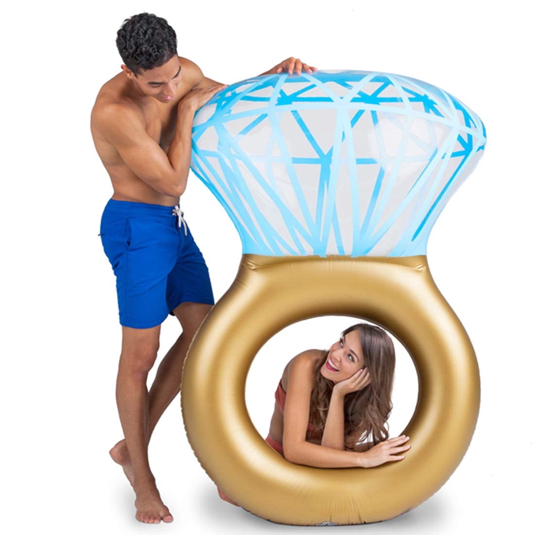 Ring Raft giant inflatable swimming ring toy pineapple pool float outdoor lounge ...