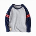 thumbnail image 1 of gibobby Toddler Baby Girls Boys Long Sleeve Shirts Raglan Shirt Baseball Tee Cotton T-Shirts (Grey,8-10 Years), 1 of 7