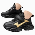 thumbnail image 1 of gibobby Unisex-Child PU Leather Lightweight Breathable Athletic Running Sneakers for Kids Shoes for Boys Girls,Gold, 1 of 7