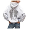 thumbnail image 1 of gibobby Women Hoodies Pullover Casual Thin Sweatshirts with Pockets Loose Fit Long Sleeve Drawstring Design Hoody Sweatshirt,3XL, 1 of 6
