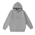 thumbnail image 1 of gibobby Women's Loose Hoodie Sweatshirts Casual Long Sleeve Solid Color Fall Sweaters Drawstring Side Slit Pullover Tops,L, 1 of 6