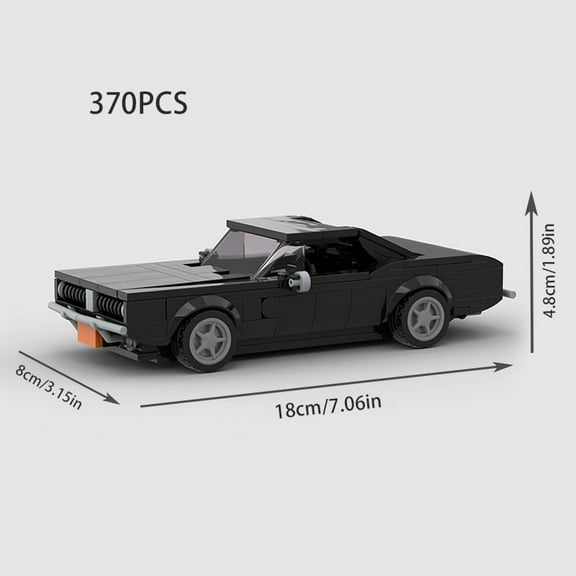 giftCity Speed Champion Sport Racing Cars Building Blocks Model MOC Charger '69 SC Bricks Racer Vehicle Kid Education Toys Boy Gifts
