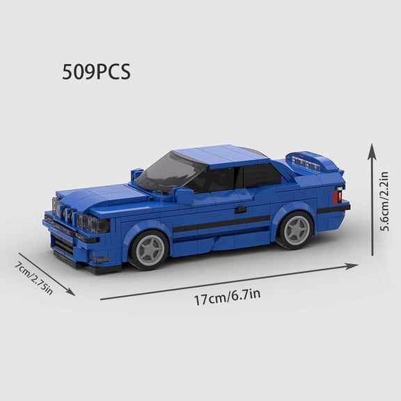 giftCity Speed Champions Sport Car Rally M3 E36 MOC Vehicle Building Blocks DIY Supercar Racing Road Educational Toys Kids Gift Boys