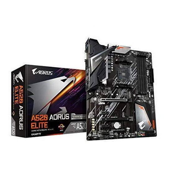 gigabyte a520 aorus elite (am4/amd/ a520/ atx/m.2/sata 6gb/s/usb 3.2 gen 2/realtek gbe lan/motherboard)