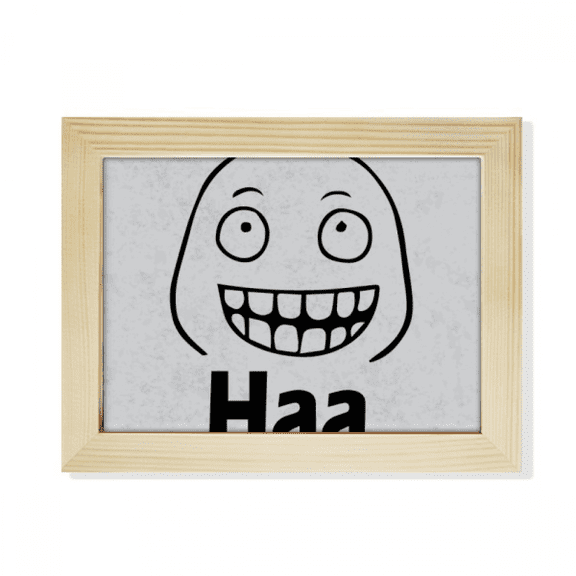 giggle haha happy chat fcartoon desktop photo frame picture art decoration painting 6x8 inch