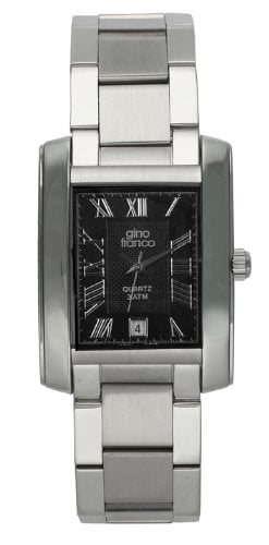 GINO FRANCO Men's 925CH Stainless Steel Bracelet Watch