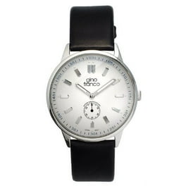 gino franco Men's 981BK Marina Round Stainless Steel