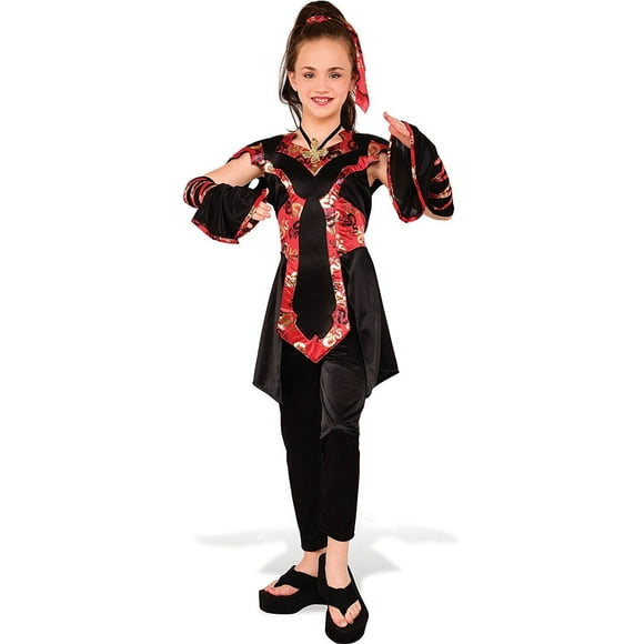 Child  Dragon Ninja Girls Costume Medium