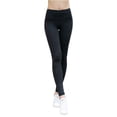 thumbnail image 1 of girls or junior women's mesh net panel insert compression tights active stretch fitness yoga pants running and jogging leggings (charcoal, medium), 1 of 5