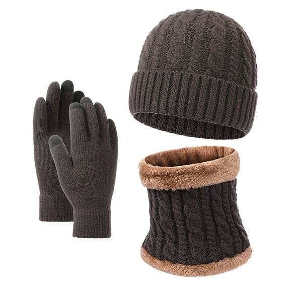 girls winter hat scarf gloves 3 in 1 setPeople Hat Scarf And Glove Set Fashionable Outdoor Baby Warm Three Piece Set