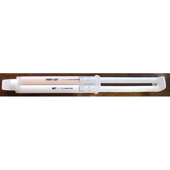 Gishy Goo! Dental & Orthodontic Wax Replacements for Orthodontics. Pain Relief Tooth Color, 1 Patient Syringe from Ultradent