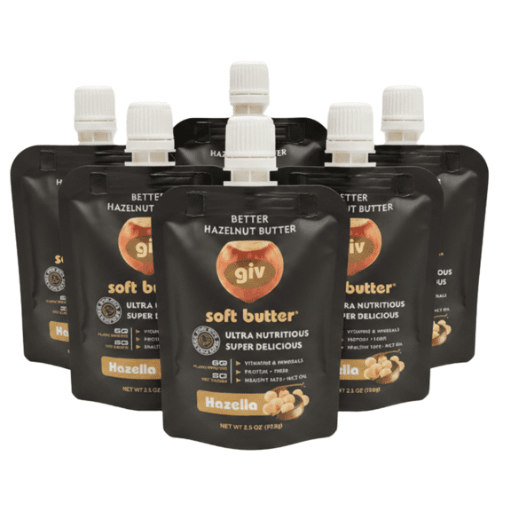 giv soft butter Hazelnut Spread, Vegan, Gluten-Free, and Keto Protein Snacks