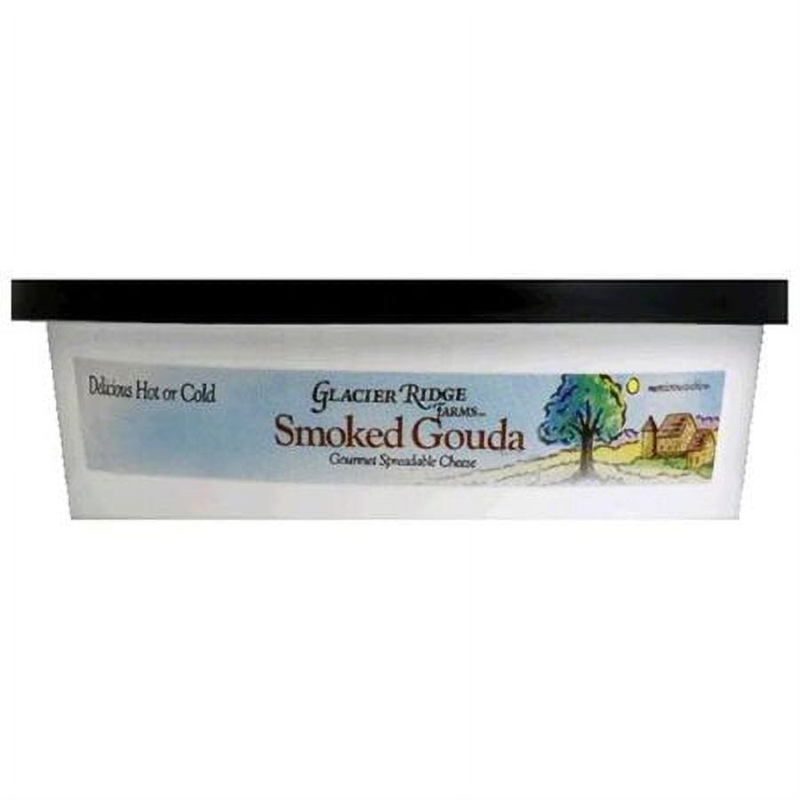 glacier ridge farms smoked gouda gourmet spreadable cheese 8oz (one cup)