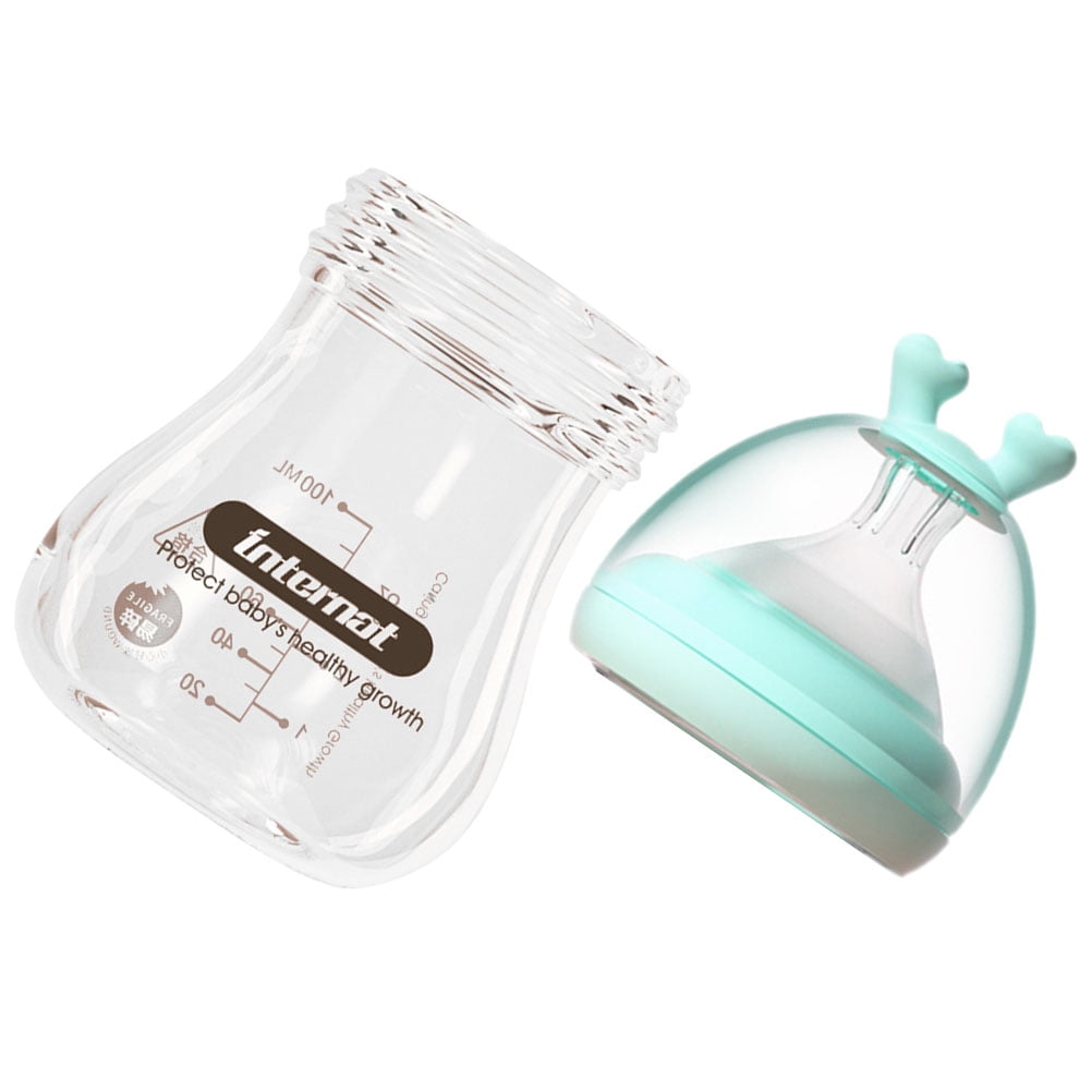 glass baby bottle Wide Neck Glass Baby Bottle Feeding Baby Bottle