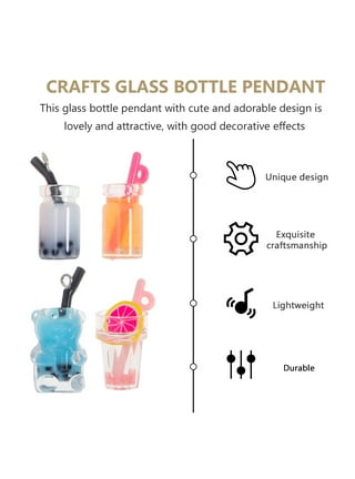 Fashion Charms Bottle, Jewelry Drink Charm, Water Bottle Charms