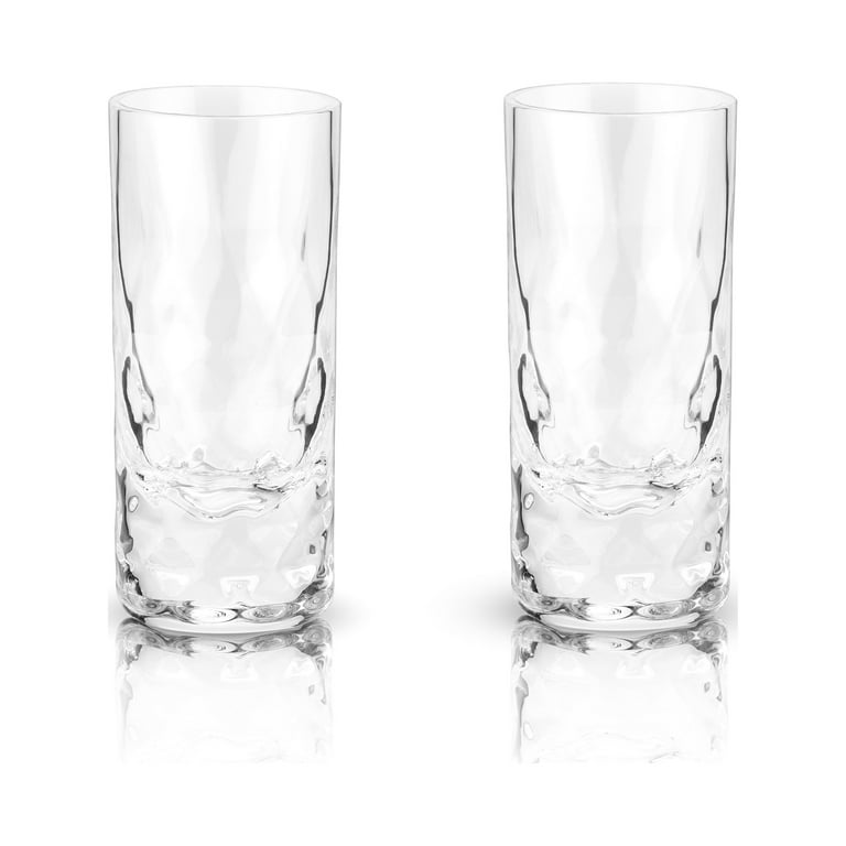 Gem Crystal Highball Glasses Set of 2
