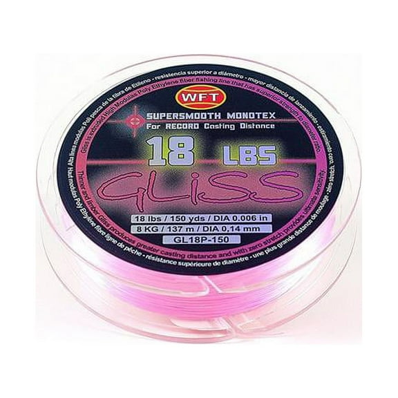 gliss 18lb pink fishing line