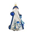 thumbnail image 1 of Joy to the World Glitterazzi International Grecian Greece Santa Polish Glass Christmas Ornament, 1 of 3
