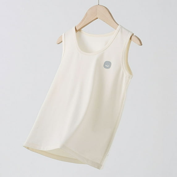 gljltg (2 - 16 Years) Big Kids - Class Round - Neck Sleeveless T - Shirt Made of Lenzing Tencel Lyocell. Ideal for Spring & Summer as Thin Base Layer, Unisex Design