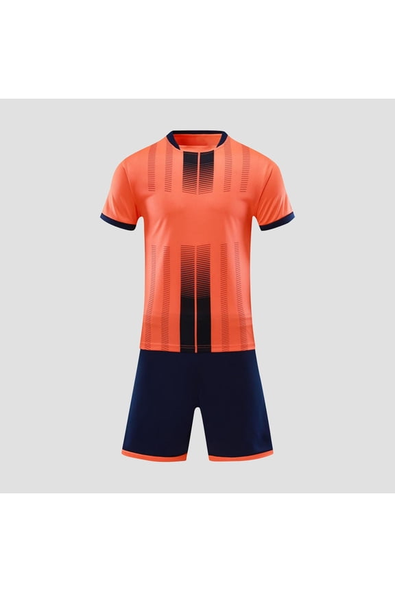 Boys 5-13Y Children's Gradient Basketball Suit Set Training Kit Sweat Absorbing Side Pockets Soft Breathable Sports Suit for Daily Travel Sports Training Holiday Birthday