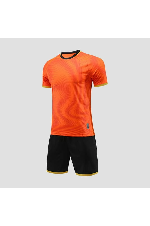 Boys 5-13Y Children's Gradient Basketball Suit Set Training Kit Sweat Absorbing Side Pockets Soft Breathable Sports Suit for Daily Travel Sports Training Holiday Birthday