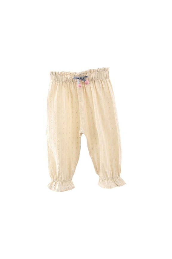 Girls Jeans Pants Wide Leg/Flare/Skinny Denim Pant High Waist Elastic Band Casual with Pockets Kids Baggy Trousers Loose Denim Pants 4-10 Years