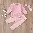 thumbnail image 1 of gljltg Infant Boy Summer Outfit Infant Baby Boy Clothes Stripe Long Sleeve T-shirt Top Elastic Waist Shorts Set 2Pcs, 1 of 1
