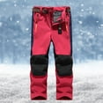 thumbnail image 1 of gljltg Kids Boys Girls Youth Waterproof Hiking Ski Snow Pants Elastic Waist Warm Insulated Pants 5-14Years, 1 of 4