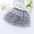 thumbnail image 1 of gljltg Toddler Girls Cute Party Dance Solid Color Net Yarn Tulle Princess Dress Skirt, 1 of 4
