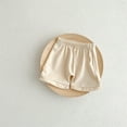thumbnail image 1 of gljltg Unisex-baby Shorts Baby Cotton Short with Drawstring Soild Color Shorts for Months -5 Years, 1 of 3