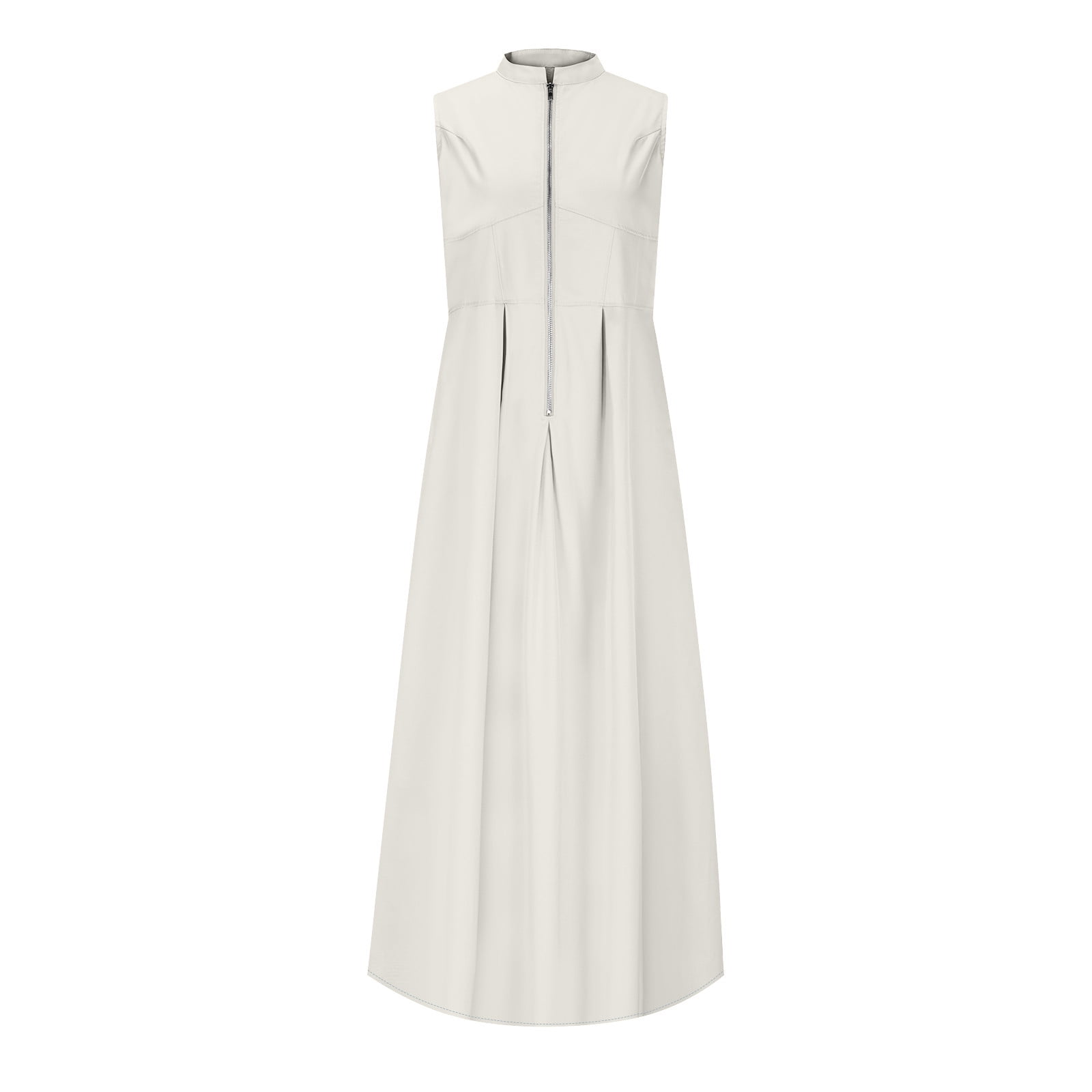 gljltg Women's Summer Sleeveless Pleated Hip Skirt Two-Piece Set ...