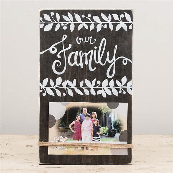 glory haus our family string picture frame