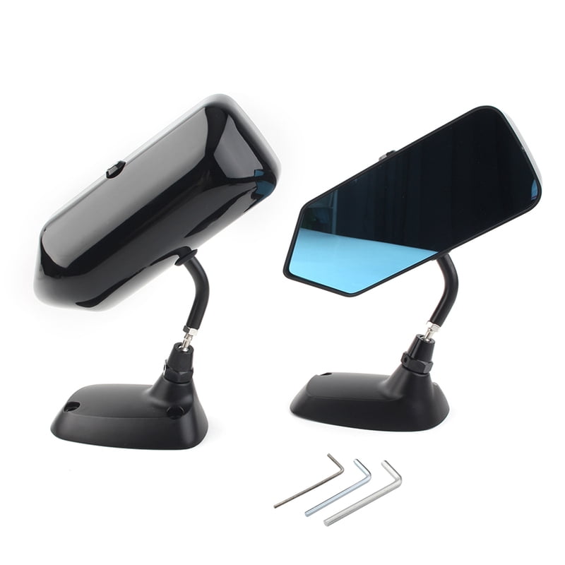 glossy black-Universal F1 Style Car Rearview Mirror Carbon Fiber Autos ...