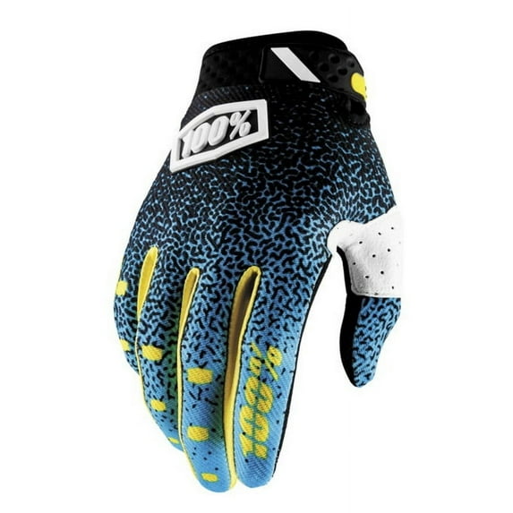 glove ridefit cyan/bk large gloves cynblk