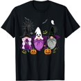 gnomes ghost scary gnome Autumn pumpkin Halloween women men T-Shirt ...