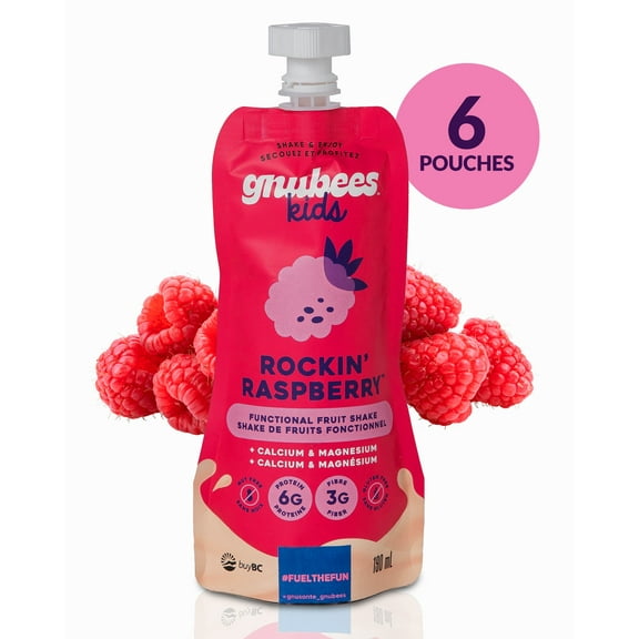 gnubees Rockin' Raspberry (6 Pack, 6.5oz Each)
