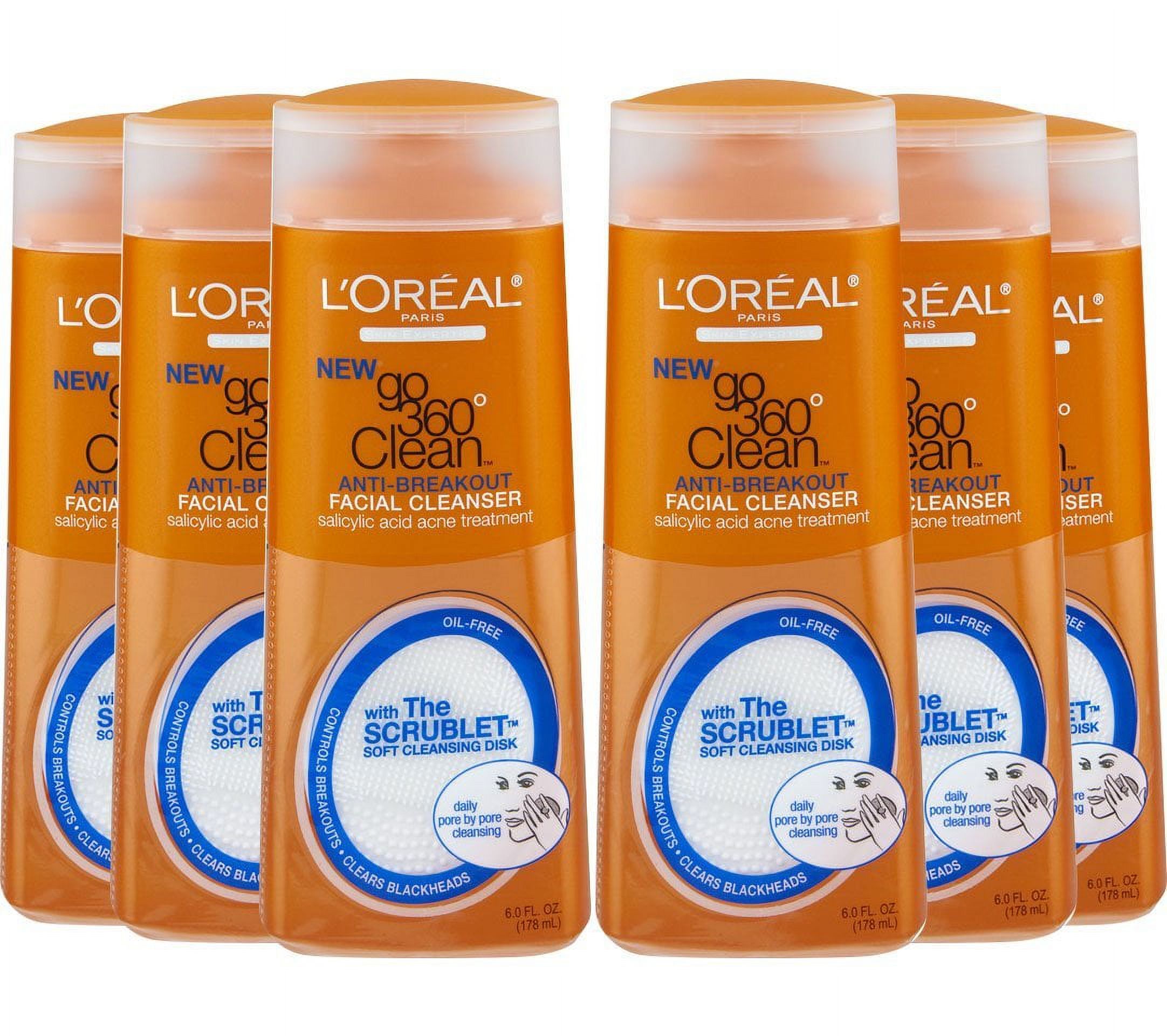 go 360 clean, antibreakout cleanser, 6 ounce (pack of 6)