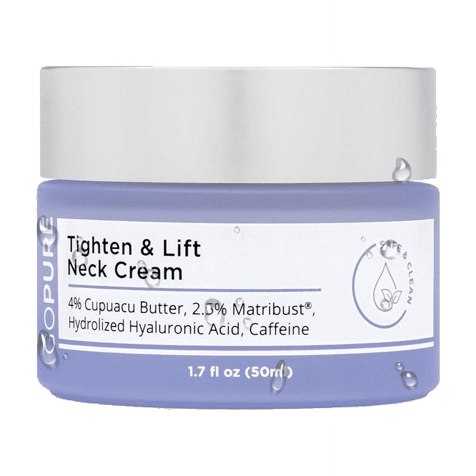 go-PURE Neck Cream - Tighten & Lift Firming for Crepey Skin 1.7 OZ