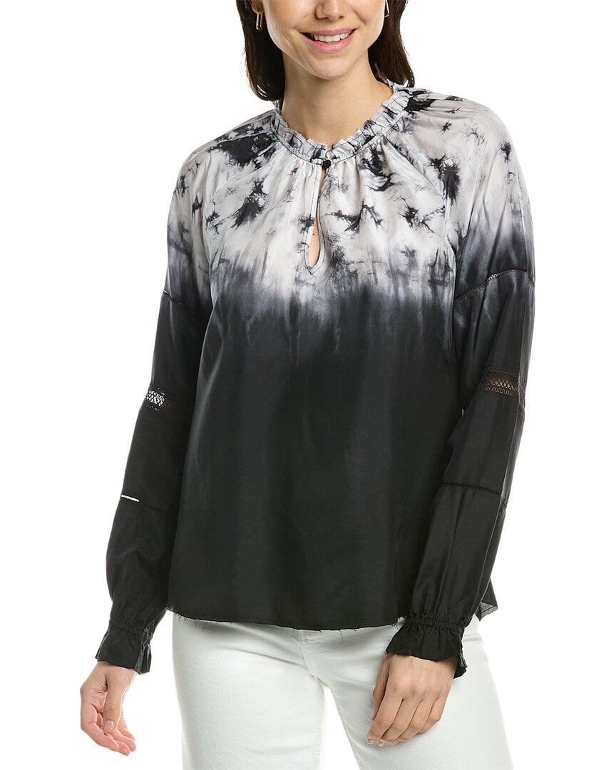 silk peasant top