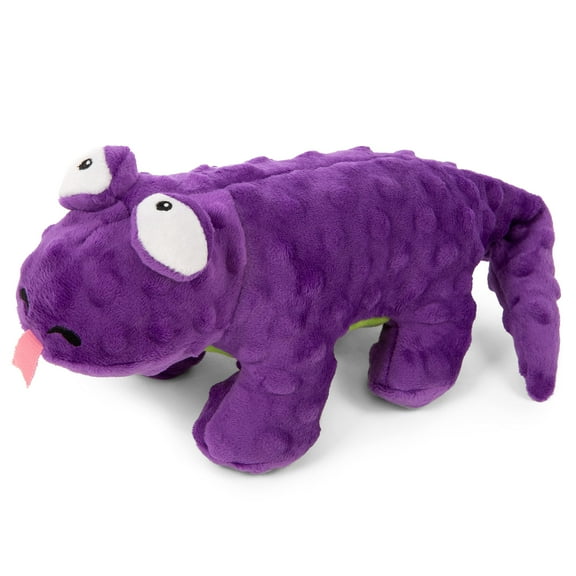 goDog Action Plush Lizard | Animated Squeaker Dog Toy | Battery-Free Bite-Activated Motion | Reinforced Seams