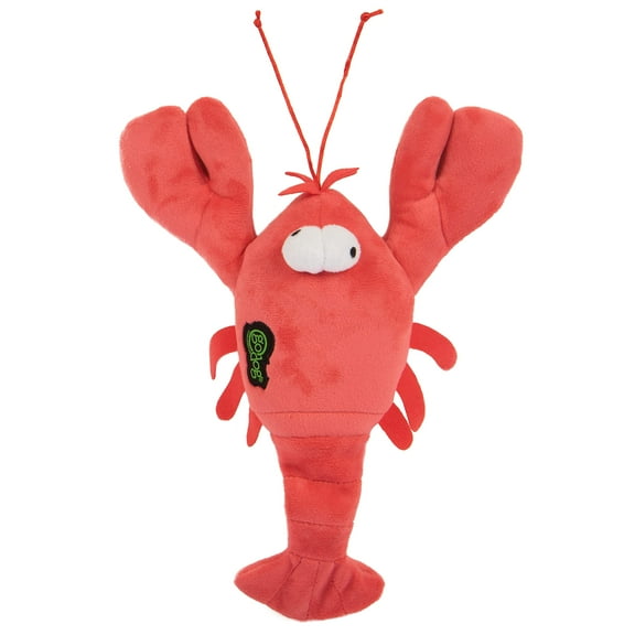 goDog Action Plush Lobster | Animated Squeaker Dog Toy | Battery-Free Bite-Activated Motion | Reinforced Seams