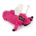 thumbnail image 1 of goDog® Checkers? Flying Pig Just for Me? with Chew Guard Technology? Durable Plush Squeaker Dog Toy, Mini, Pink, 1 of 5