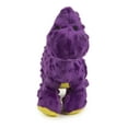 thumbnail image 1 of goDog Dinos Bruto Squeaky Plush Dog Toy, Chew Guard Technology, Purple, Large, 1 of 12