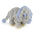 thumbnail image 1 of goDog® Dinos™ Frills with Chew Guard Technology™ Durable Plush Squeaker Dog Toy, Small, Gray, 1 of 12
