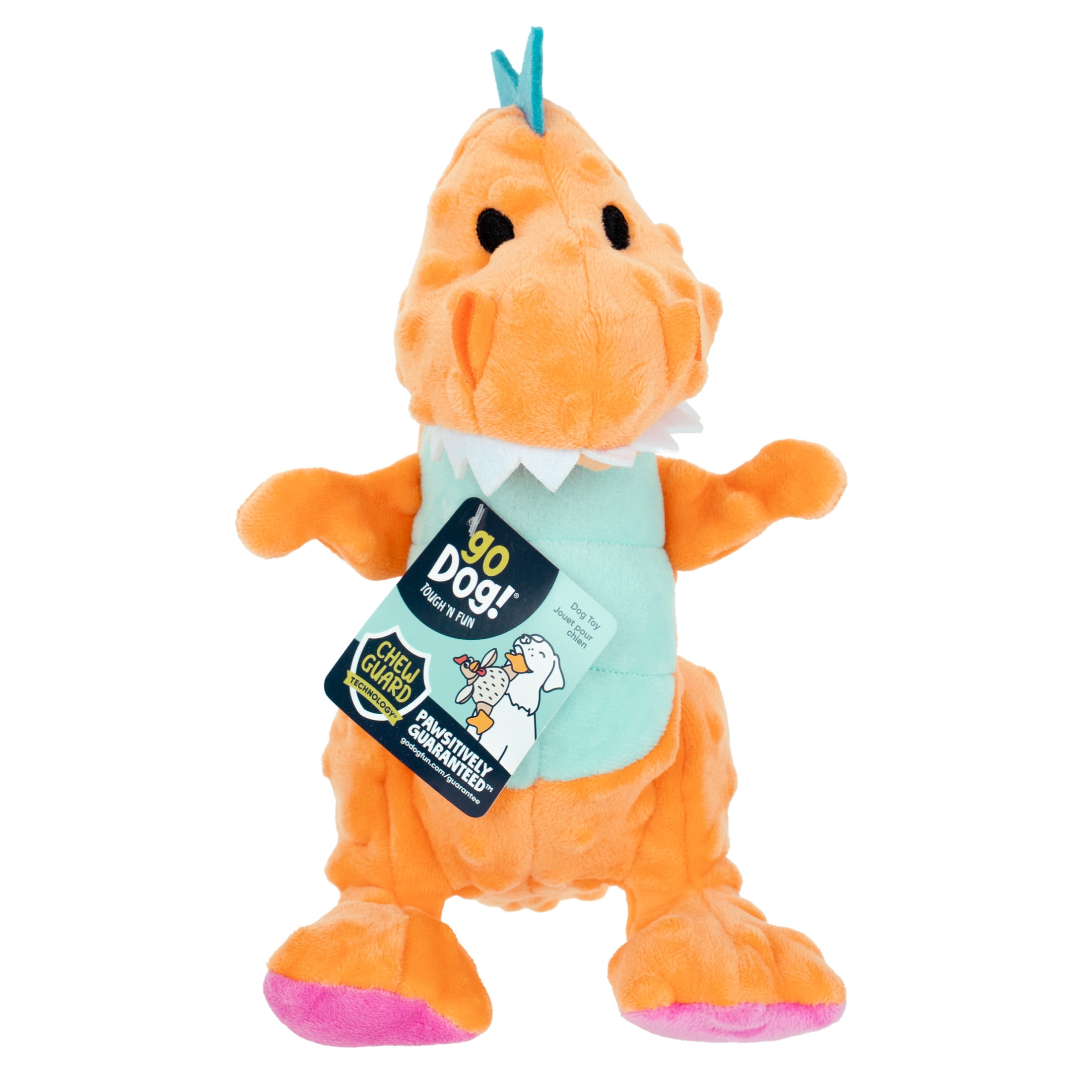goDog Dinos Trex, Orange, Medium
