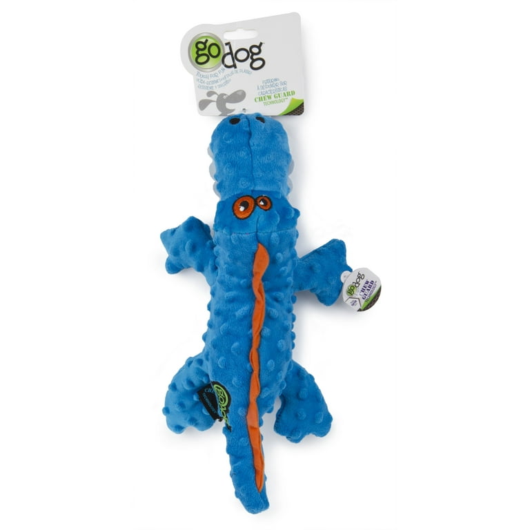Go Dog Gators with Chew Guard Technology Durable Plush Squeaker Dog Toy Pink Go Dog Gators with Chew Guard Technology Durable Plush Squeaker Dog Toy Pink