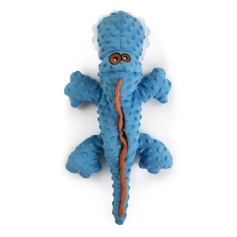 Go Dog Gators with Chew Guard Technology Durable Plush Squeaker Dog Toy Blue Go Dog Gators with Chew Guard Technology Durable Plush Squeaker Dog Toy Blue